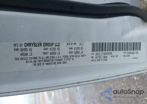 2011 Dodge Charger Police from USA, damaged, VIN 2B3CL1CT4BH539785